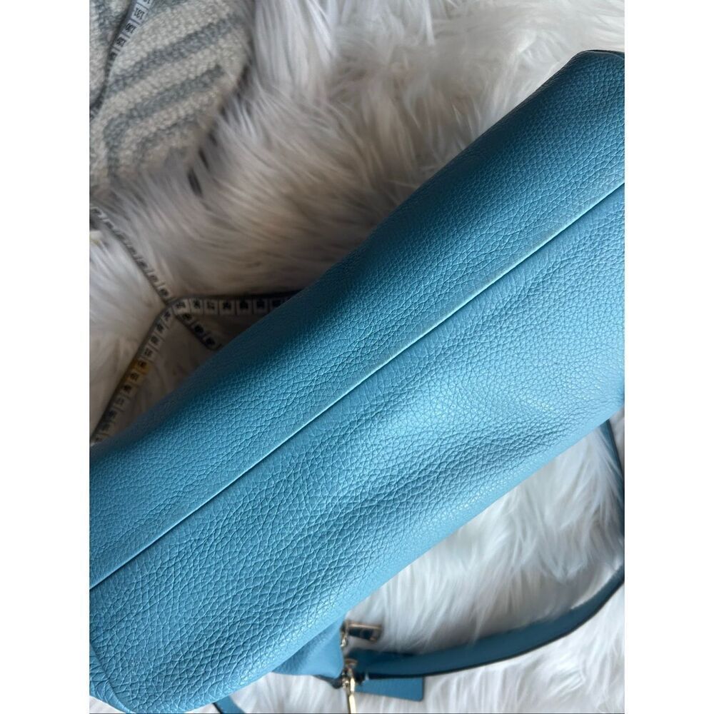 COACH EAST/WEST CELESTE CONVERTIBLE HOBO IN PEBBLE LEATHER F36628 SV/BLUE - Picture 11 of 11